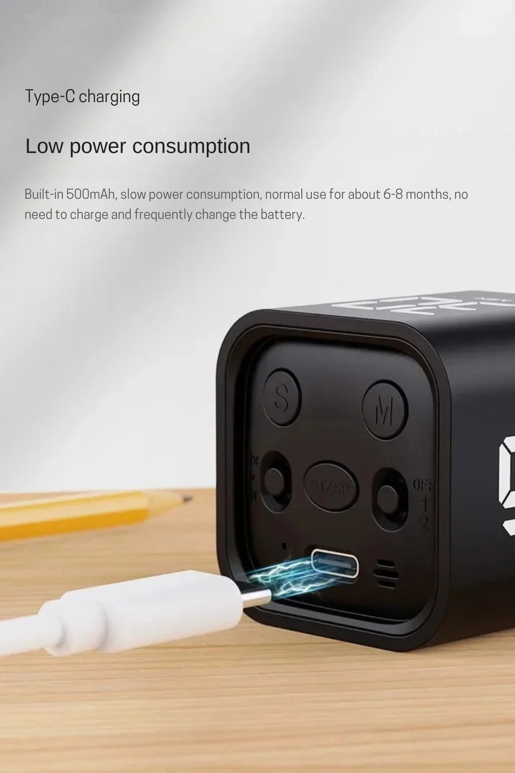 Productivity Cube Timer Flipping LED Display