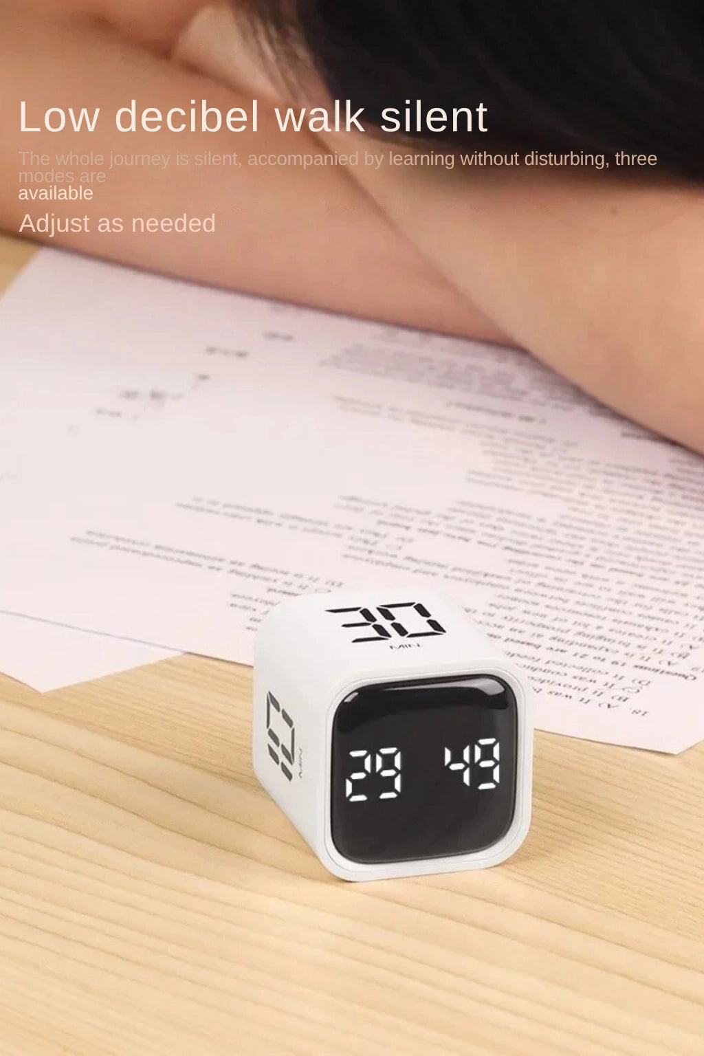 Productivity Cube Timer Flipping LED Display
