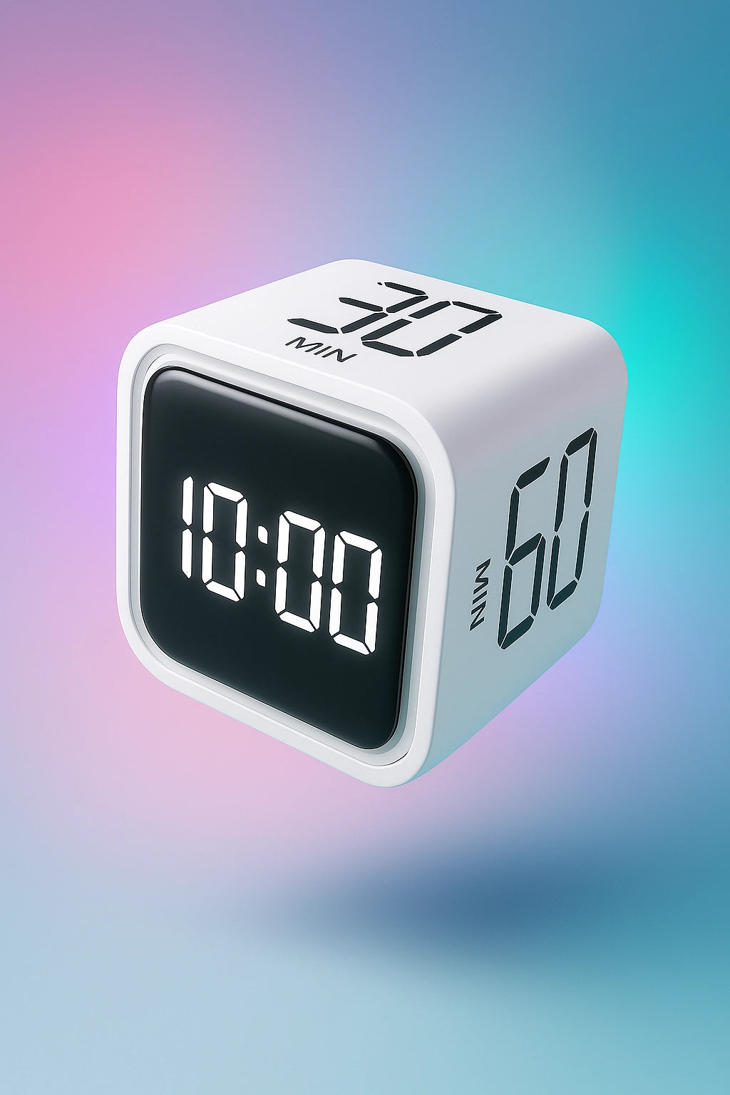 Productivity Cube Timer Flipping LED Display