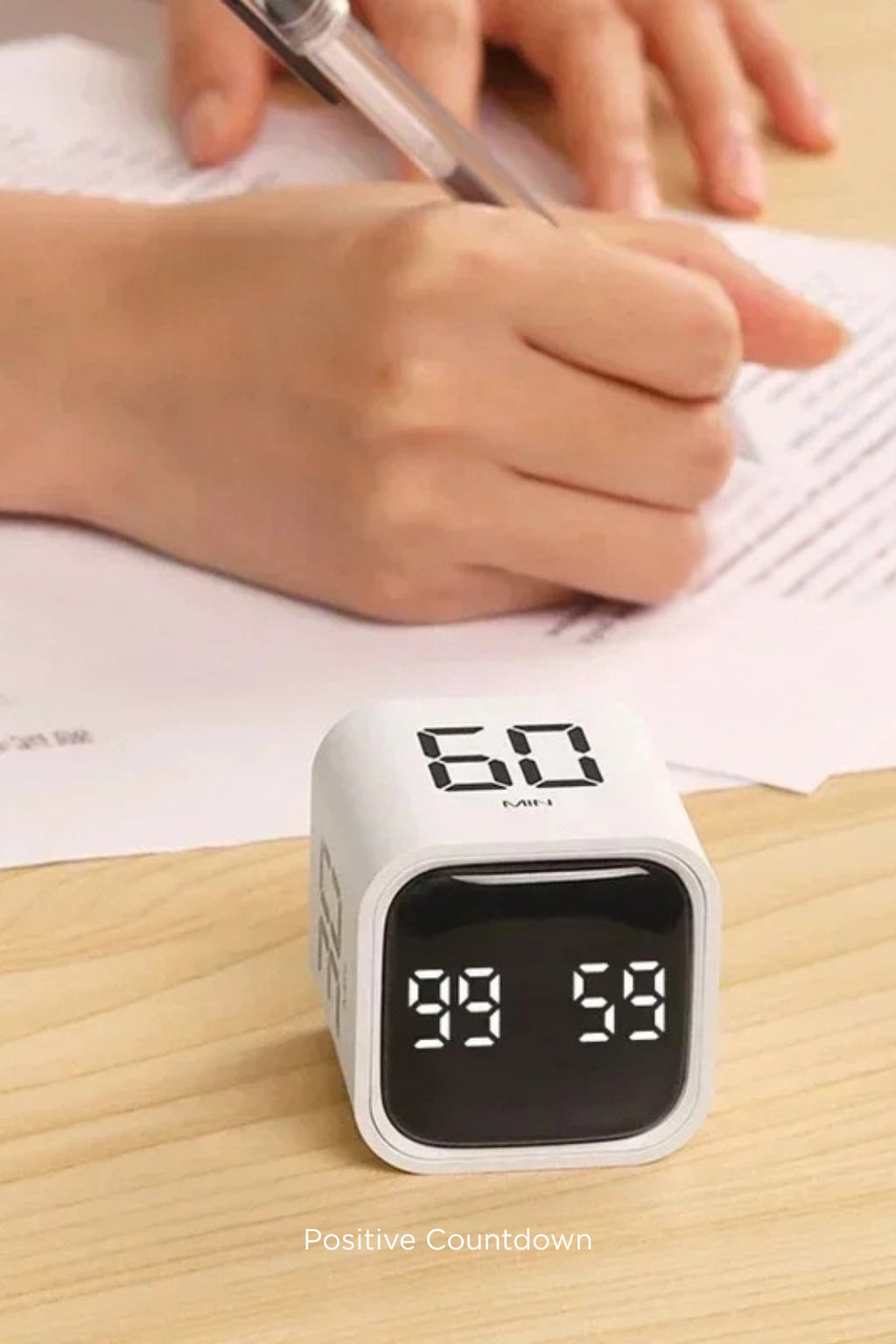 Productivity Cube Timer Flipping LED Display