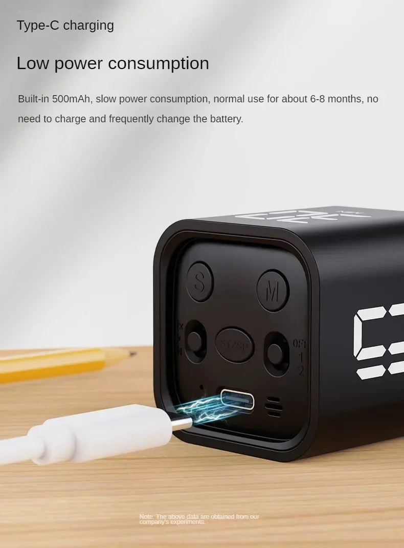 Productivity Cube Timer Flipping LED Display