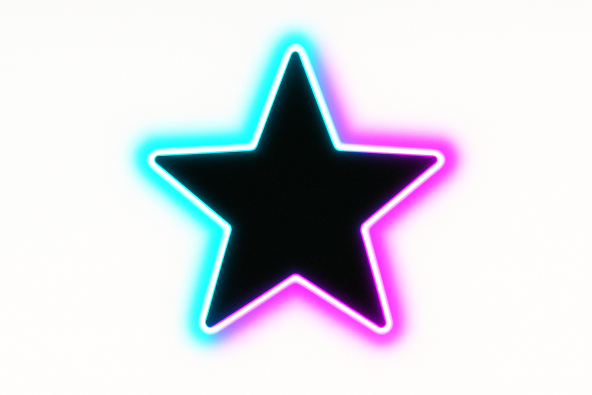 Star Icon with White Background